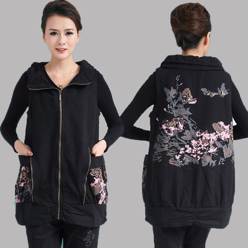 【坎肩女<em>中老年</em>】_横<em>织毛线</em>坎肩织法_棒针坎