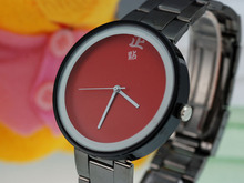 Simple y concisa de acero neutral franja ver los relojes de moda de Corea versión del nuevo mercado