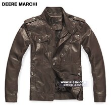 【5151m】DEERE MARCHI英伦时尚加厚保暖毛里立领皮衣外套 1026