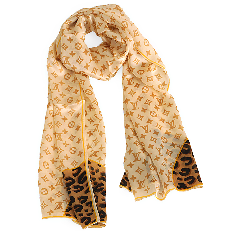 шарф Louis Vuitton Leopard LV LV, купить в интернет магазине Nazya.com