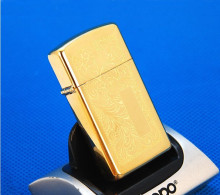 ZIPPO打火机 正品 纤巧威尼斯人1652B(黄金版)