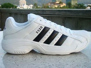  正品新款阿迪达斯/adidas头层牛皮SS2G休闲男鞋篮球鞋运动鞋