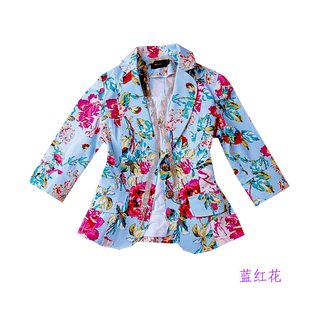 a17_<em>丑女</em>无敌卖爆秋冬碎花显瘦<em>开衫</em>小西装_L