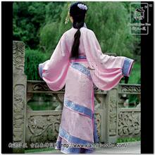 芷荷&middot;汉舞九歌 衔泥小筑 汉服女装 三绕 垂胡袖 提花绸  曲裾