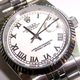 ROLEX 劳力士恒动日历不锈钢罗马字钉白面男机械表