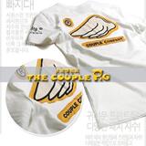 2012夏装T恤同步the couple pig 情侣装\天使翼\白色\2件包邮