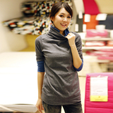 茵曼女装 2010新春款 修身百搭保暖假二件高领针织打底衫 包邮
