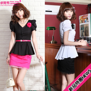2011春装夏装新品5折 新款女装衬衫+短裙/半身裙职业套装