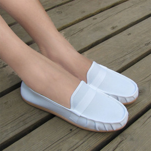 平底防滑软底护士鞋女单鞋，白色夏秋平跟简约小白，鞋老北京妈妈布鞋