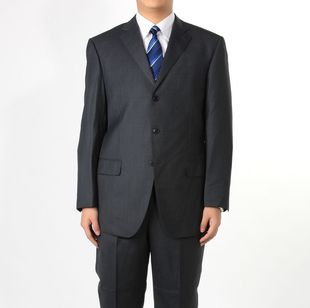  特价美尔雅西服婚礼男装正装修身灰色套装男式礼服男士西装17