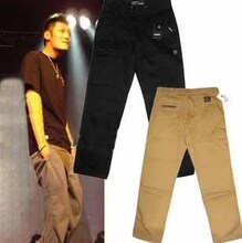 代购正品 余文乐着用NEIGHBORHOOD  NBHD 飞鹰刺绣 休闲布裤