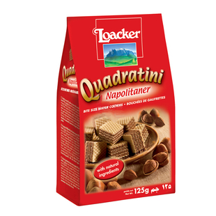  【天猫超市】 意大利进口零食品 莱家/Loacker榛子味威化饼干125g