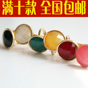  0841 韩国饰品小额混批发 热卖 清仓价秒杀 果冻多切面钻戒指指环