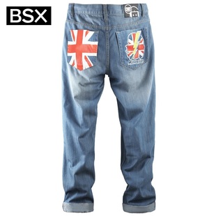 Giordano in summer 2012 new BSX Pant men's MINI CHE m waves of words printed cylindrical bovine 04112003