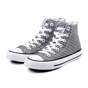 VANCL where  customer Eslite genuine lattice wave controlled woman high sneakers black