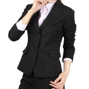 020901 韩版ol女装正装职业装女裤套装 三件套工作服女大码