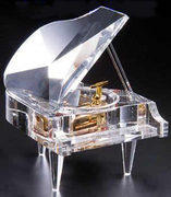 水晶钢琴音乐盒diy免费送刻字祝福