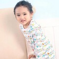 南极人官方正品时尚印花儿童装T恤裤子两件套装8001