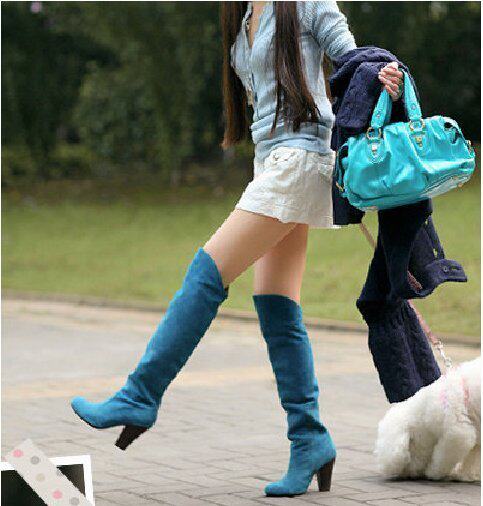 女鞋长靴LH女鞋09超人气<em>女王</em>风范细高跟性感