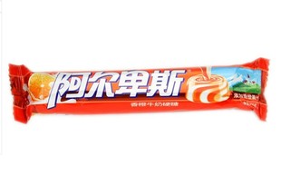 【天猫超市】阿尔卑斯香橙牛奶硬糖条糖33克