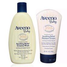 Aveeno Baby �����滺��˪140g + ������ԡ¶236ml ��ֵ��װ