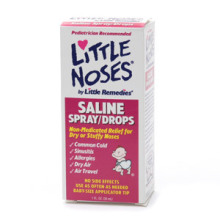 美国Little Noses 宝宝婴儿鼻通盐水滴鼻剂喷鼻剂/水 喷雾滴剂2+1