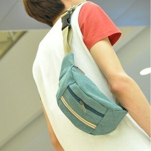  夏季潮流小包男胸包男单肩斜挎包复古肩挎帆布包腰包潮男包包