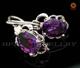 耳饰风情 18K白金天然紫晶耳坠 经典推荐