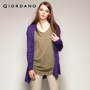 Hot summer Giordano recommended anti-UV shirt ladies ' knitted rayon COPINE 01351003