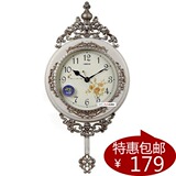包邮丽盛时钟客厅大号欧式挂钟静音田园艺术创意时尚装饰石英钟表