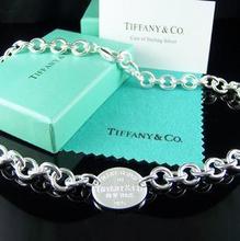 Especial caliente / Tiffany / Plata / langosta oval marca collar de hebilla / 925