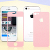 适用苹果iphone5s炫彩贴糖果色全身贴闪钻贴纸保护膜边框贴膜