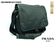 Prada普拉达黑色高级合成面料单肩包