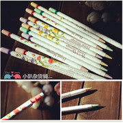 日本penac浪漫花语，超细长自动铅笔0.5mm四款花色怀旧