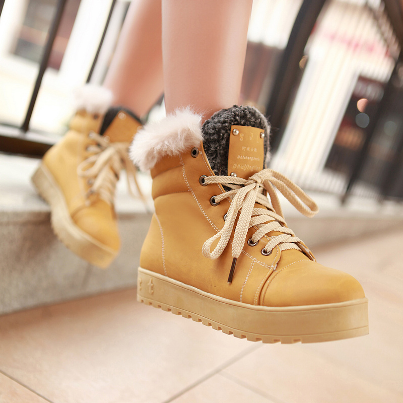 冬季雪地靴平跟女鞋...