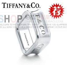 Tiffany 1837 de Square Ring, plata de ley 925 cajas de regalo de la joyería