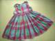 宝妈外贸童装 出口 女童 粉格子 背心系蝴蝶结连衣裙3-6岁