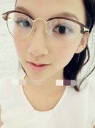 个性男女潮人复古近视眼镜架韩版装饰优雅非主流黑框tr90眼镜框
