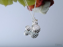 Tiffany Tiffany plata 925 collar de plata collar de Mickey tendencia hueco regalo de cumpleaños favorito MM