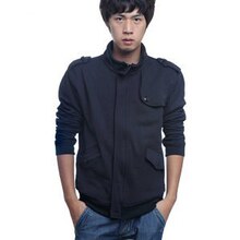 AA 2010秋冬装新品外套 立领肩章男士开衫时尚休闲夹克