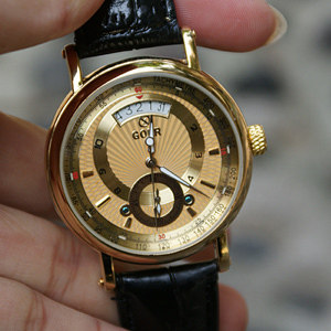 2011超豪华 时尚 全自动 机械表  黑色皮表带 <span class=H>男士</span><span class=H>手表</span>！