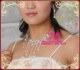 独一无二的宠爱-珍珠水钻新娘项链新娘套链-耳夹款