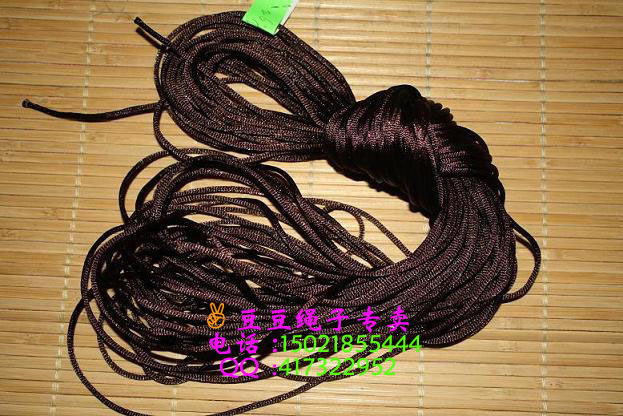 2mm咖啡色中国结绳 尼龙手链绳 DIY韩国丝彩色绳 0.2元/米