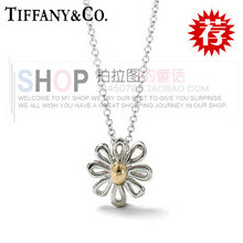 Tiffany margarita collar de plata de ley 925 dicroico circular cajas de regalo de joyería