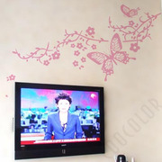 diy订制涂鸦墙贴新房婚房电视墙，沙发客厅装饰墙贴纸大型拼贴蝴蝶