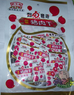  贵州特产黔五福牌袋装香辣猪肉干180克32元