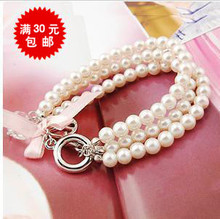 特价●日韩国饰品●圈圈淑女公主风和平标志多层手链 满30元包邮