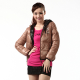 全民疯抢<span class=H>波司登</span>11新款 羽绒服正品 女两面穿休闲短款BRD1116