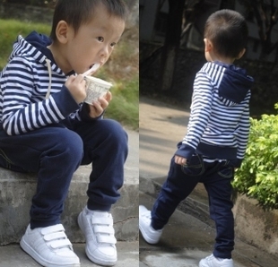  韩版童装男童套装春装新款 儿童运动卫衣小孩衣服儿童套装潮