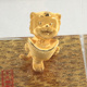 DGER钻石虎年生肖千足铸金摆件-元宝福虎（开运礼品，包邮）
